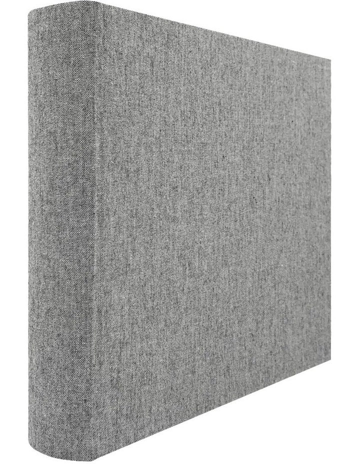 Plush Linen Photo Album 200 Photo Capacity in Grey