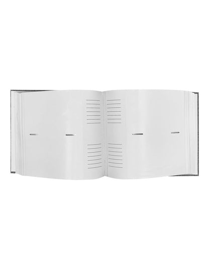 Plush Linen Photo Album 200 Photo Capacity in Grey