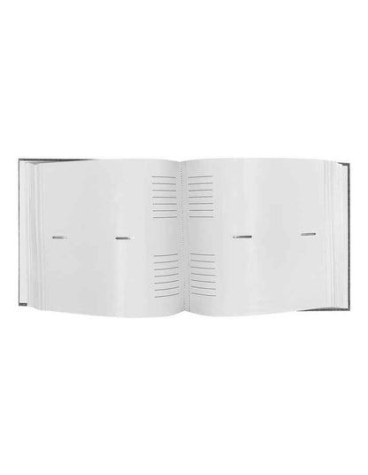 Plush Linen Photo Album 200 Photo Capacity in Grey