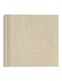 Plush Linen Photo Album 200 Photo Capacity in Cream