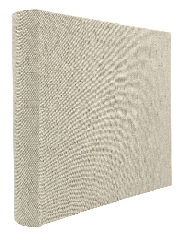Plush Linen Photo Album 200 Photo Capacity in Cream