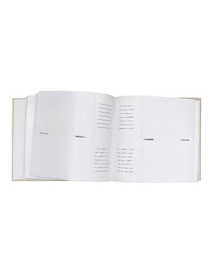 Plush Linen Photo Album 200 Photo Capacity in Cream