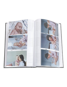 Plush Linen Photo Album 300 Photo Capacity in Grey