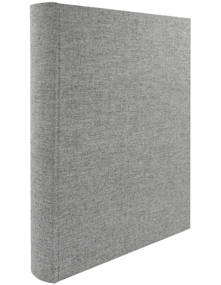 Plush Linen Photo Album 300 Photo Capacity in Grey