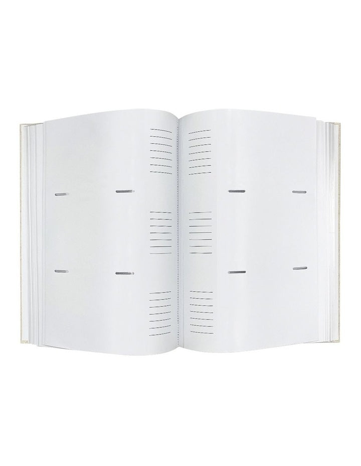 Plush Linen Photo Album 300 Photo Capacity in Cream