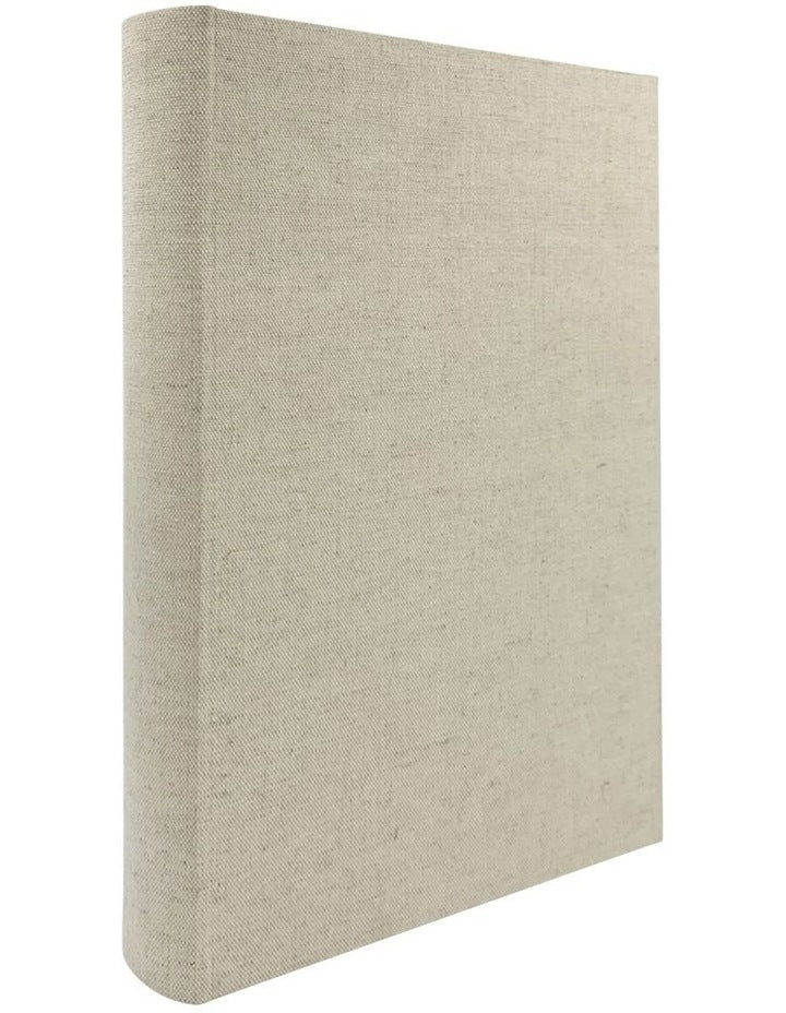 Plush Linen Photo Album 300 Photo Capacity in Cream