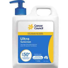 Cancer Council SPF 50+ Ultra Sunscreen Pump 1L