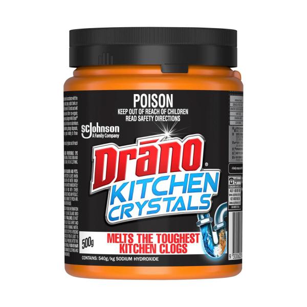 DRANO CRYSTAL DRAIN CLEANER 500G