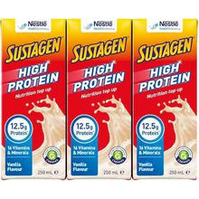 Sustagen High Protein Nutrition Top-Up Vanilla Flavour Ready To Drink 250mL x 3 pack