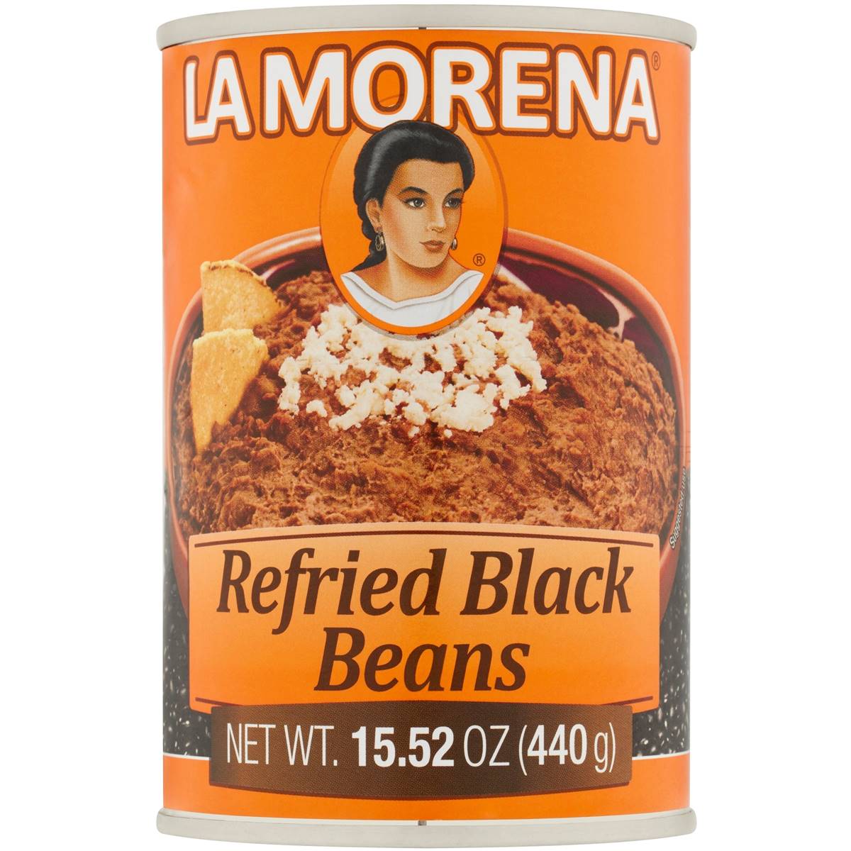 La Morena Refried Black Beans 440g