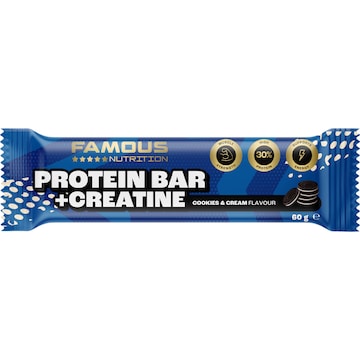 Famous Nutrition Sport Protein & Creatine Bar Cookies & Cream 60g