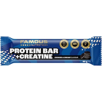 Famous Nutrition Sport Protein & Creatine Bar Cookies & Cream 60g