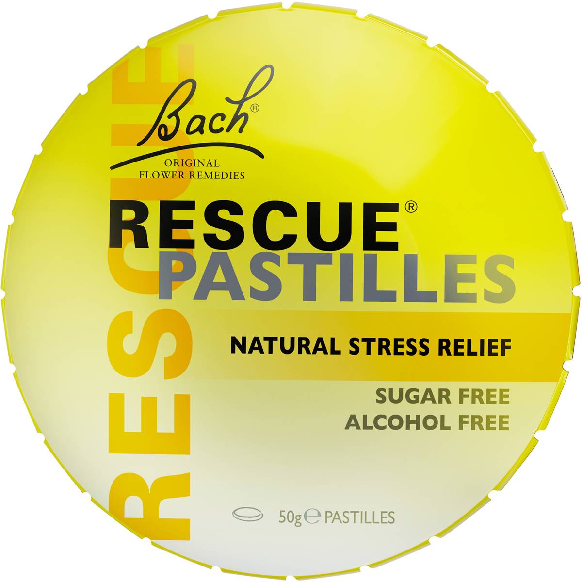 Rescue Remedy Natural Stress Relief Sugar & Alcohol Free Pastilles 50g