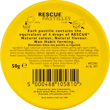 Rescue Remedy Stress Relief Pastilles Blackcurrant 50g