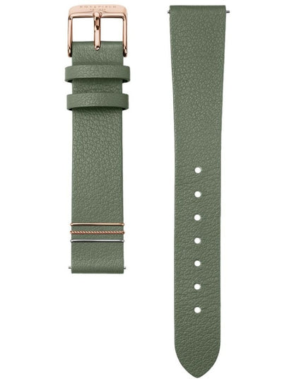 West Village Leather Analog WFGG-W85 Watch in Olive Green