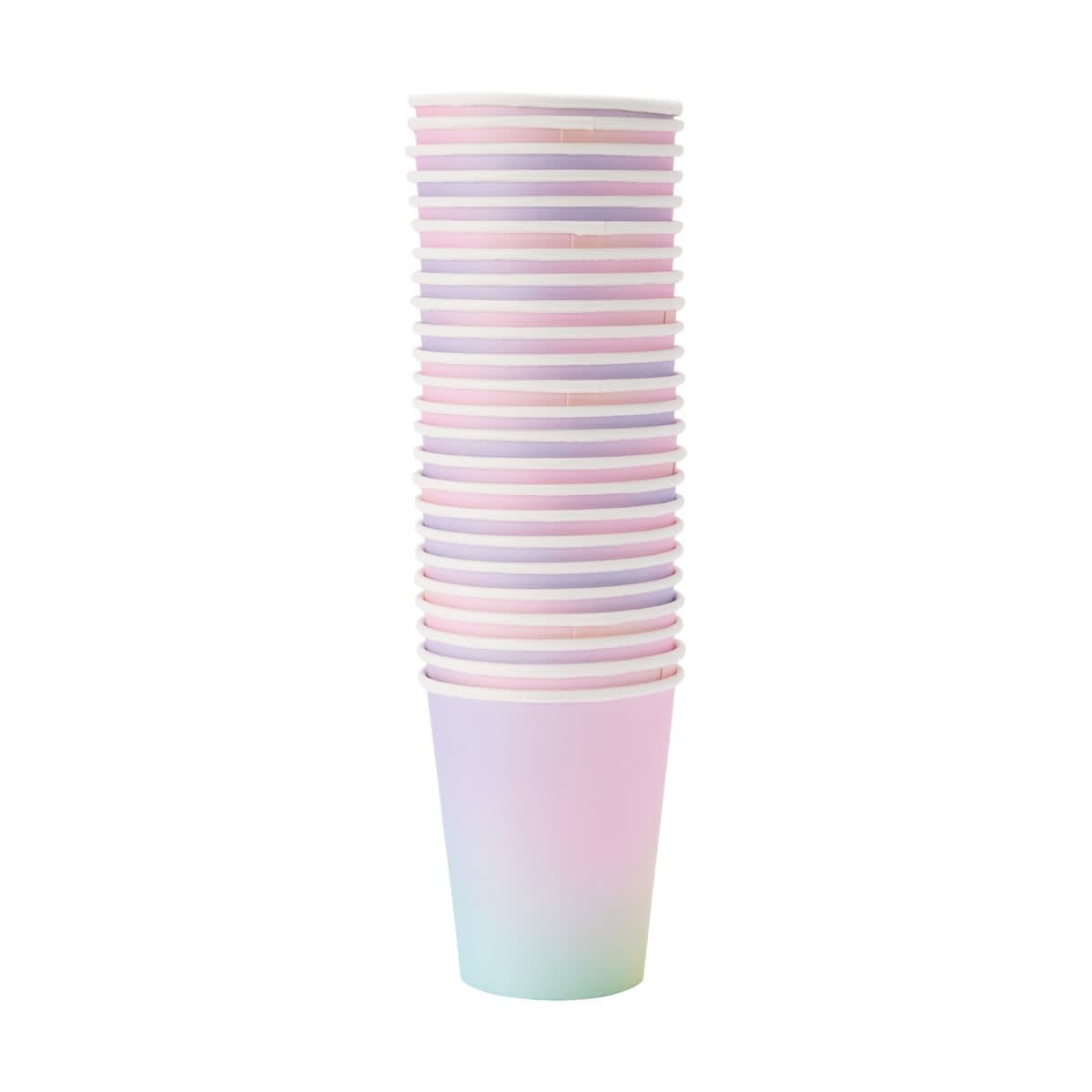 24 Pack Ombre Paper Cups
