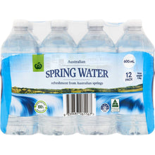 Woolworths Spring Water 12x600ml