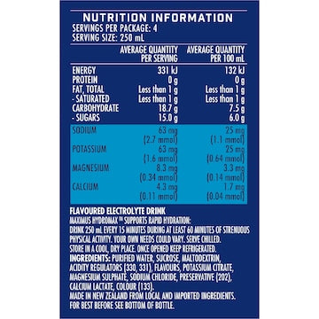 Maximus Blue Isotonic Sports Drink 1L