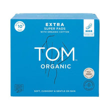 TOM ORGANIC PADS EXTRA THICK SUPER 10 PACK