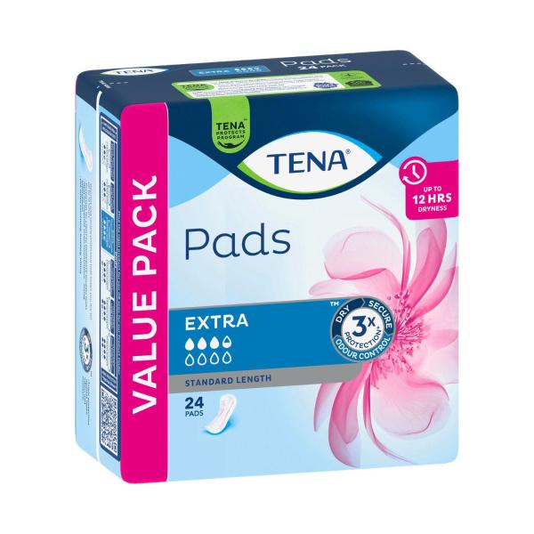 TENA INCONTINENCE PADS EXTRA VALUE PACK 24 PACK