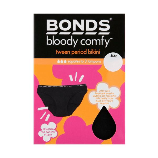 BONDS TWEEN PERIOD BRIEF SIZE 10-12 1 PACK