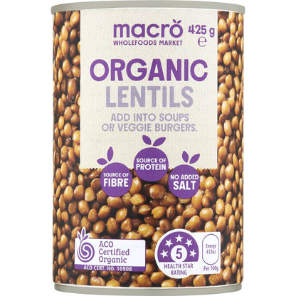 Macro Organic Lentils 425g