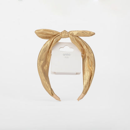 Bow Hairband - Gold Tone