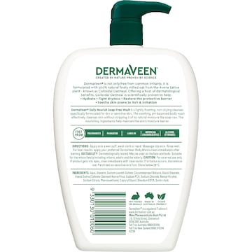 DermaVeen Daily Nourish Soap Free Wash 500mL