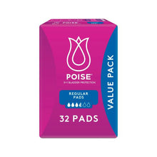POISE PADS FOR BLADDER LEAKS REGULAR 32 PACK