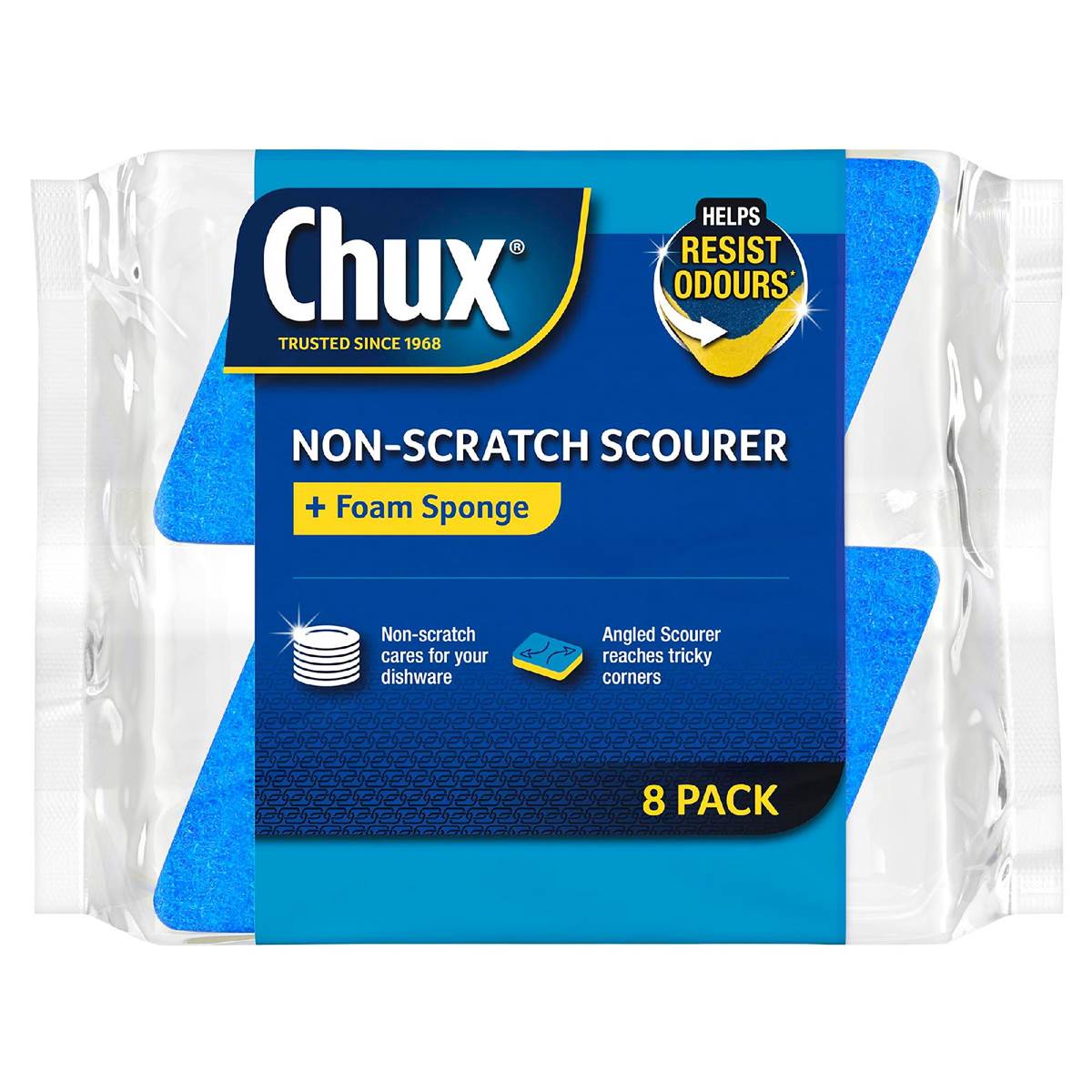 Chux Non Scratch Scourer Scrubs 8 Pack