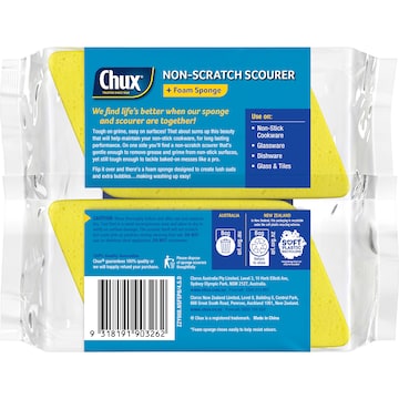 Chux Non Scratch Scourer Scrubs 8 pack