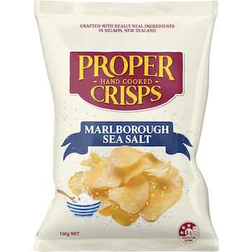 Proper Crisps Marlborough Sea Salt 150g
