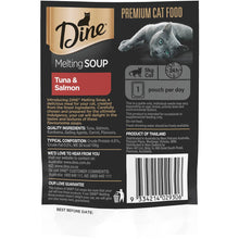 Dine Melting Soup Adult Wet Cat Food Tuna & Salmon Pouch 40g