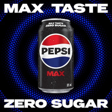 Pepsi Max No Sugar Soft Drink Cans 375mL x 30 pack