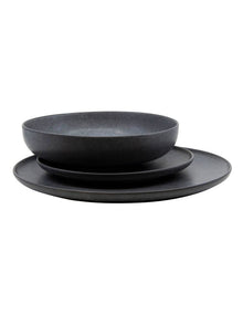 Hue Dinner Set 12 Piece in Black