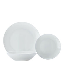 Cashmere Resort Coupe Dinner Set 18 Piece in White