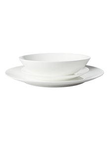 Cashmere Resort Coupe Dinner Set 18 Piece in White