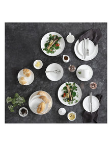 Cashmere Resort Coupe Dinner Set 18 Piece in White