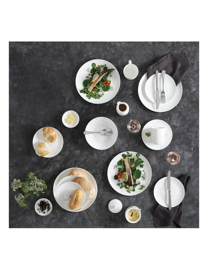 Cashmere Resort Coupe Dinner Set 18 Piece in White