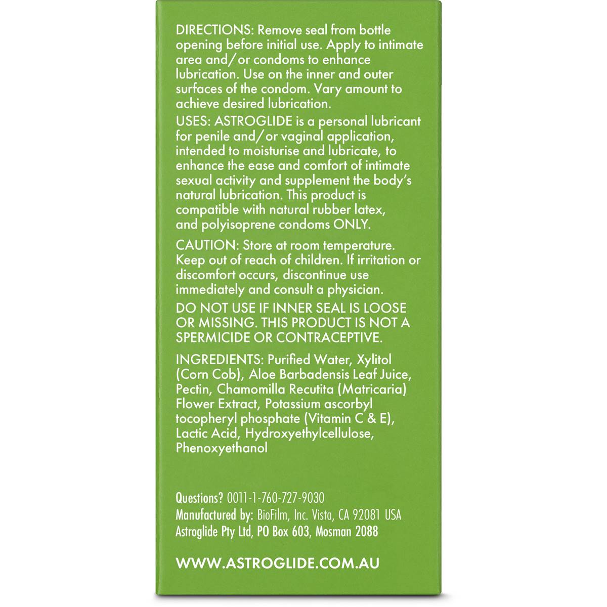 Astroglide Naturally Derived Personal Lubricant 74ml