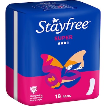 Stayfree Super Pads No Wings 18 pack