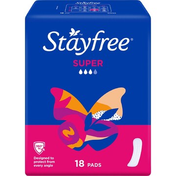 Stayfree Super Pads No Wings 18 pack