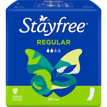 Stayfree Regular Pads No Wings 20 pack