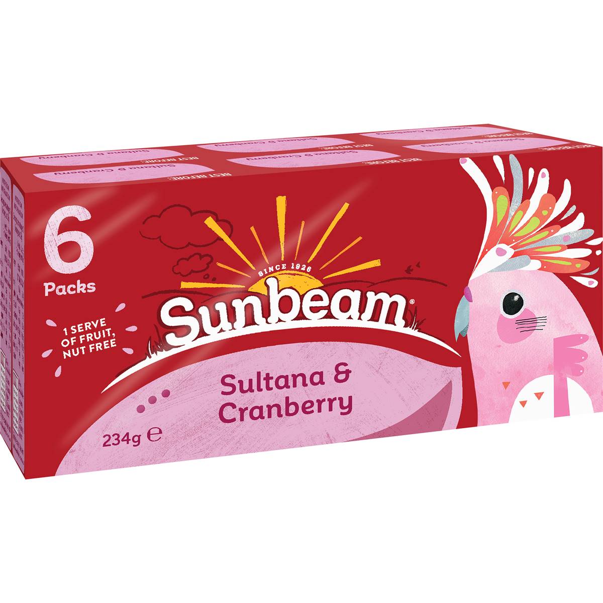 Sunbeam Sultanas & Cranberry 6 Pack