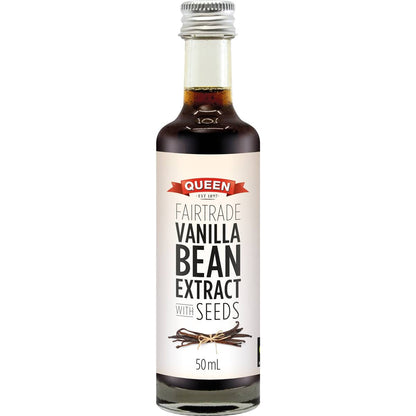 Queen Fairtrade Vanilla Extract With Seeds 50ml