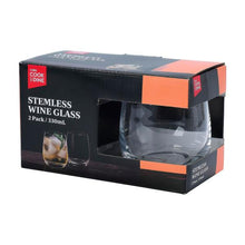 COOK & DINE STEMLESS WINE GLASSES 330ML
