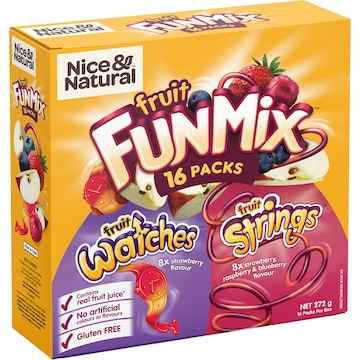 Nice & Natural Fruit Fun Mix Variety Multi 16 pack