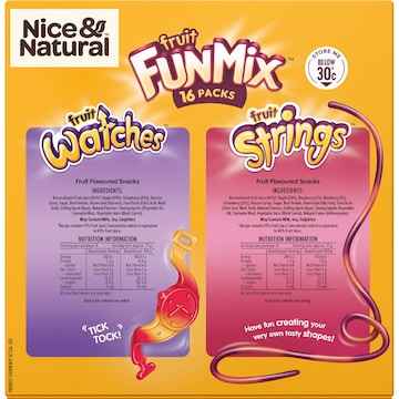 Nice & Natural Fruit Fun Mix Variety Multi 16 pack