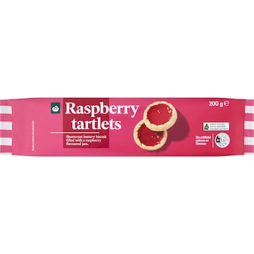Woolworths Raspberry Tartlets 200g