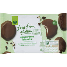 Woolworths Free From Gluten Mint Creme Biscuit 145g